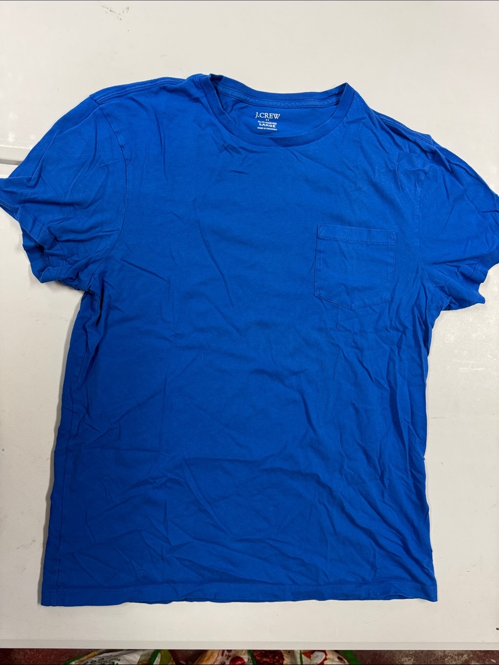 J. Crew Men’s Bright Blue Pocket Tee
